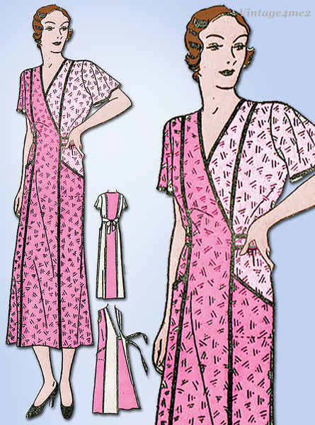 1930's house dress patterns best sale