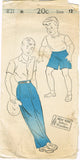 1940s Vintage New York Sewing Pattern 831 FF WWII Boys Shorts or Trousers Sz 12