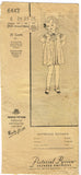 1930s Original VTG Pictorial Review Pattern 6442 Toddler Girls Shirred Dress Sz6