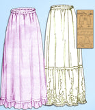 1910s VTG Pictorial Review Sewing Pattern 7424 Misses 4 Piece Petticoat Sz 28 W