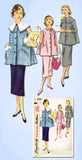 1950s Vintage Simplicity Sewing Pattern 1026 FF Misses Maternity Suit Sz 14 32B