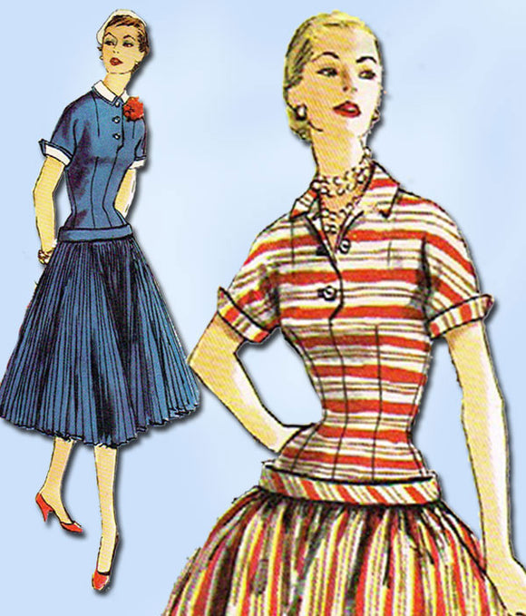 1950s Vintage Simplicity Sewing Pattern 1040 Misses' Dress Size 16 Uncut!