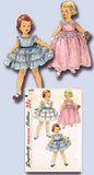 1950s Vintage Simplicity Sewing Pattern 1109 FF Toddler Girls Party Dress Sz 3