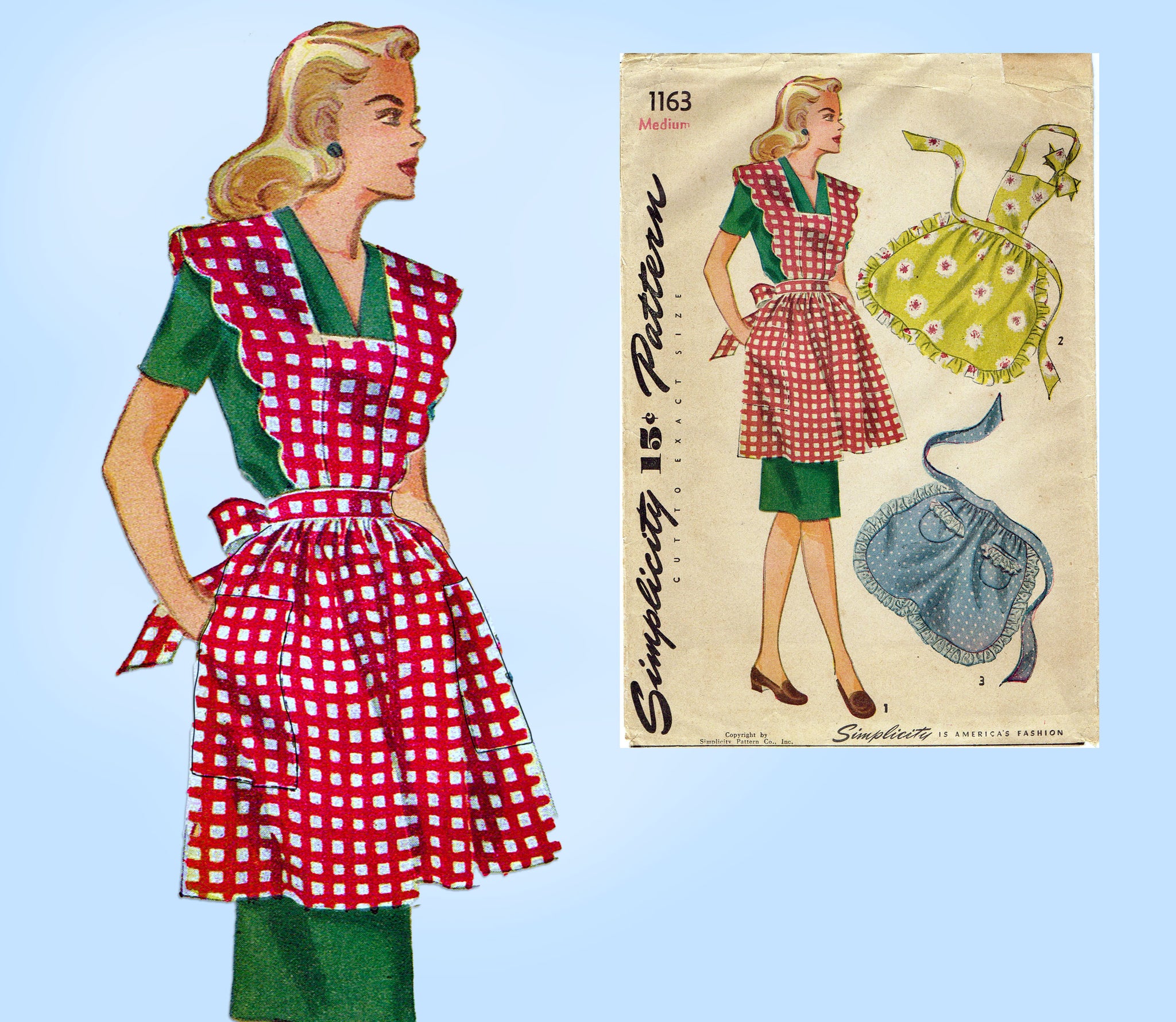 vintage half apron patterns