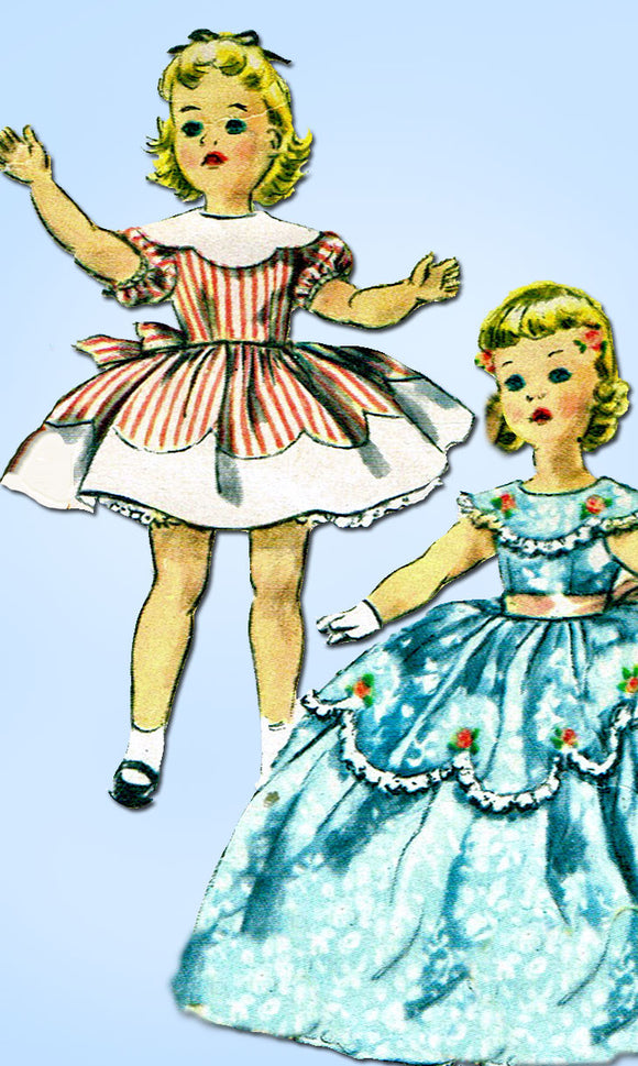 1950s Vintage Simplicity Sewing Pattern 1336 25in Sweet Sue Doll Clothes