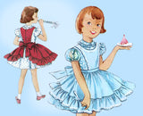 Simplicity 1399: 1950s Sweet Baby Girls Party Dress Sz 3 Vintage Sewing Pattern