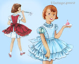 Simplicity 1399: 1950s Sweet Baby Girls Party Dress Sz 1 Vintage Sewing Pattern