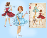 Simplicity 1399: 1950s Sweet Baby Girls Party Dress Sz 1 Vintage Sewing Pattern