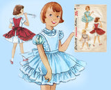 Simplicity 1399: 1950s Sweet Baby Girls Party Dress Sz 1 Vintage Sewing Pattern