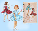 Simplicity 1399: 1950s Sweet Baby Girls Party Dress Sz 2 Vintage Sewing Pattern