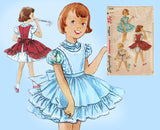 Simplicity 1399: 1950s Sweet Baby Girls Party Dress Sz 3 Vintage Sewing Pattern