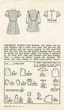 1940s Vintage Simplicity Sewing Pattern 1415 WWII Toddler Girls Jumper Dress Sz2