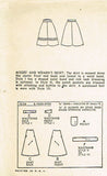 1940s Vintage Simplicity Sewing Pattern 1659 Easy WWII Misses Skirt Sz 24 Waist