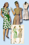 1940s Vintage Simplicity Sewing Pattern 1668 Uncut Misses Bias Cut Dress Sz 34 B - Vintage4me2