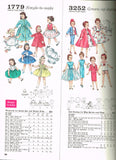 1950s Vintage Simplicity Sewing Pattern 1779 22 In Sweet Sue Doll Clothes