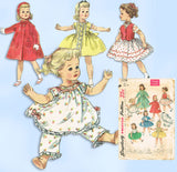 1950s Vintage Simplicity Sewing Pattern 1779 22 In Sweet Sue Doll Clothes