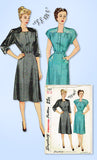 1940s Vintage Simplicity Sewing Pattern 1797 Uncut Plus Size Ladies Dress 44 B