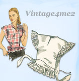 Simplicity 1867: 1940s Misses Wrap Around Blouse Sz Med Vintage Sewing Pattern