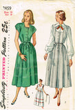 1940s Vintage Simplicity Sewing Pattern 2459 Uncut Misses Maternity Dress Sz 18