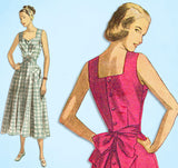 1940s Vintage Simplicity Sewing Pattern 2477 Misses Sweetheart Sun Dress Sz 38 B