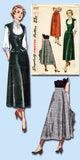 Simplicity 2757: 1940s Misses Skirt & Weskit Sz 32 B Vintage Sewing Pattern - Vintage4me2