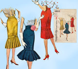 Simplicity 2813: 1950s Chic Misses Flounce Skirt Sz 25 W Vintage Sewing Pattern