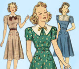 1930s Vintage Simplicity Sewing Pattern 3174 Junior Misses Street Dress Sz 32 B - Vintage4me2