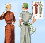 Simplicity 3487: 1950s Misses Street Dress Sz 30 B Vintage Sewing Pattern