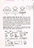 1960s Vintage Simplicity Sewing Pattern 3563 Toddler Girls Shirtwaist Dress Sz 2