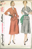 1950s Vintage SImplicity Sewing Pattern 3635 Uncut Misses Suit Size 37 Bust