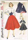 1950s Vintage Simplicity Sewing Pattern 3773 Uncut Misses Bolero Suit Size 14