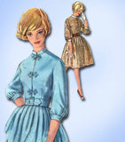 1960s Vintage Simplicity Sewing Pattern 4010 Misses Shirtwaist Dress Size 12 32B