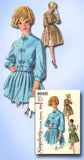 1960s Vintage Simplicity Sewing Pattern 4010 Misses Shirtwaist Dress Size 12 32B