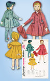 1950s Vintage Simplicity Sewing Pattern 4024 Baby Girls Coat and Bonnet Sz 2 21B