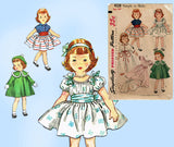 1950s Vintage Simplicity Sewing Pattern 4128 Cute 23 Inch Easy Toni Doll Clothes