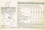 1950s Misses Simplicity Sewing Pattern 4301 Simple to Make Circle Skirt FF 26 W