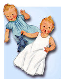 1940s Vintage Simplicity Sewing Pattern 4324 Sweet WWII Infant Baby Layette Set