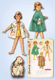 1950s Vintage Simplicity Sewing Pattern 4503 Simple Todder Girls Bunny Robe Sz 6