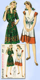 1940s Vintage Misses WWII Dress Uncut 1943 Simplicity Sewing Pattern 4571 Sz 14