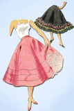 1950s Vintage Simplicity Sewing Pattern 4685 Misses Skirt Petticoat Sz 24 Waist