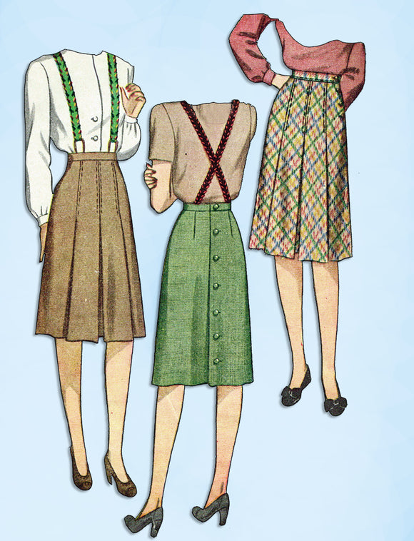 Pleated 2024 skirt 1940s