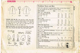 1960s Vintage Simplicity Sewing Pattern 4834 Sweet Baby Girls Coat & Bonnet Sz 3