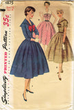 1950s Misses Simplicity Sewing Pattern 4875 Uncut Misses Sailor Dress Sz 12 30B