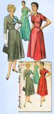 1950s Misses Simplicity Sewing Pattern 4895 Uncut Misses Cocktail Dress Sz 37 B