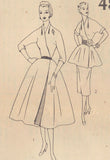 1950s Vintage Simplicity Sewing Pattern 4897 Uncut Misses Dress or Tunic Sz 30 B