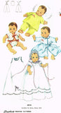 Simplicity 4910: 1950s Cute 13 Inch Baby Doll Clothes Set Vintage Sewing Pattern - Vintage4me2