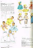 Simplicity 4910: 1950s Cute 13 Inch Baby Doll Clothes Set Vintage Sewing Pattern - Vintage4me2