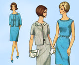 1960s Vintage Simplicity Sewing Pattern 6461 Uncut Misses Dress and Jacket Sz 36 B