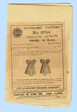 Standard 3754: 1890s Rare Toddler Girls Apron Dress 20B Vintage Sewing Pattern