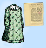 Standard 7030: 1890s Rare Toddler Girls Sacque Apron 24B Vintage Sewing Pattern